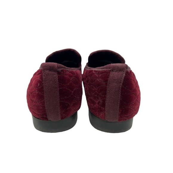 Stacy Adams Mens Valet Red Quilted Velour Velvet Bit Slip On Loafers Sho… - Picture 7 of 12